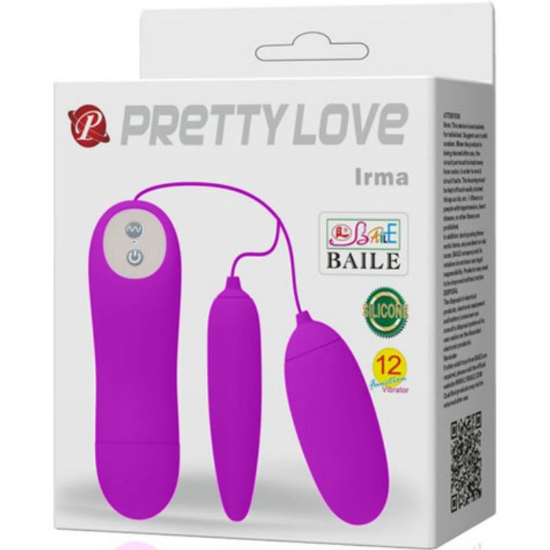 PRETTY LOVE - IRMA DOUBLE VIBRATING EGG PRETTY LOVE FLIRTATION  NOCTURNA DESIRES