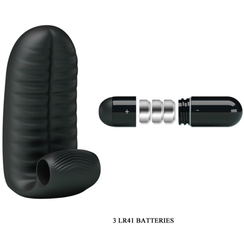 PRETTY LOVE - ABBOTT BLACK STIMULATOR THIMBLE PRETTY LOVE  NOCTURNA DESIRES