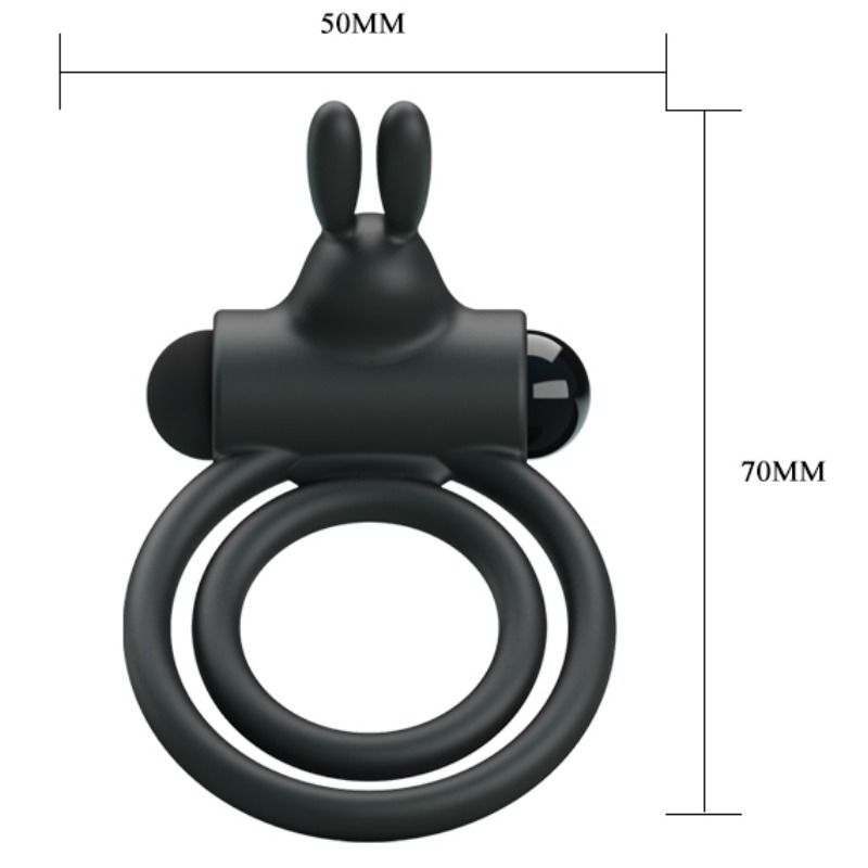 PRETTY LOVE - OSMOND SILICONE VIBRATOR RING PRETTY LOVE  NOCTURNA DESIRES