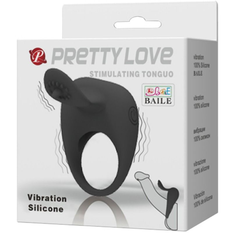 PRETTY LOVE - VIBRATING RING WITH TONGUE PRETTY LOVE  NOCTURNA DESIRES