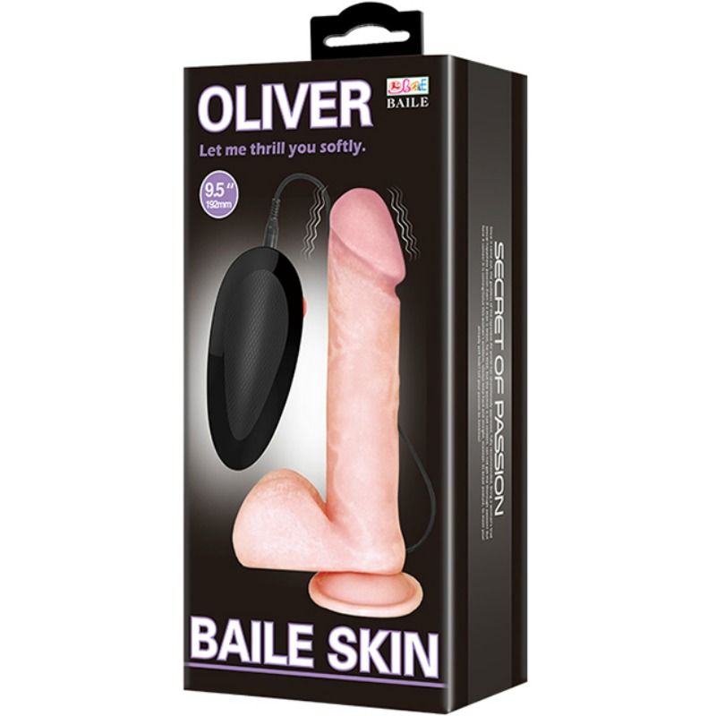 BAILE - OLIVER REALISTIC DILDO WITH VIBRATION BAILE VIBRATORS  NOCTURNA DESIRES