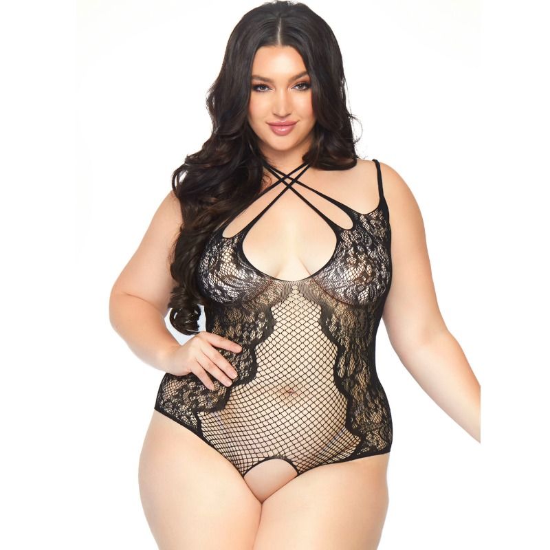 LEG AVENUE - CROTHLESS TEDDY 1X-2X - NOCTURNA DESIRES