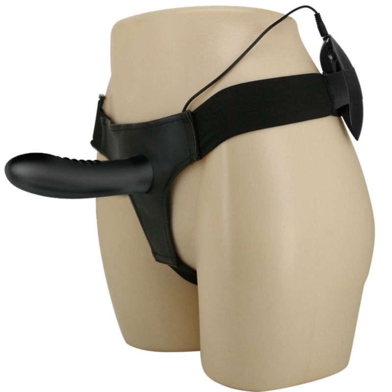 PRETTY LOVE - MYRON STRAP ON WITH VIBRATION AND HOLLOW DILDO - NOCTURNA DESIRES