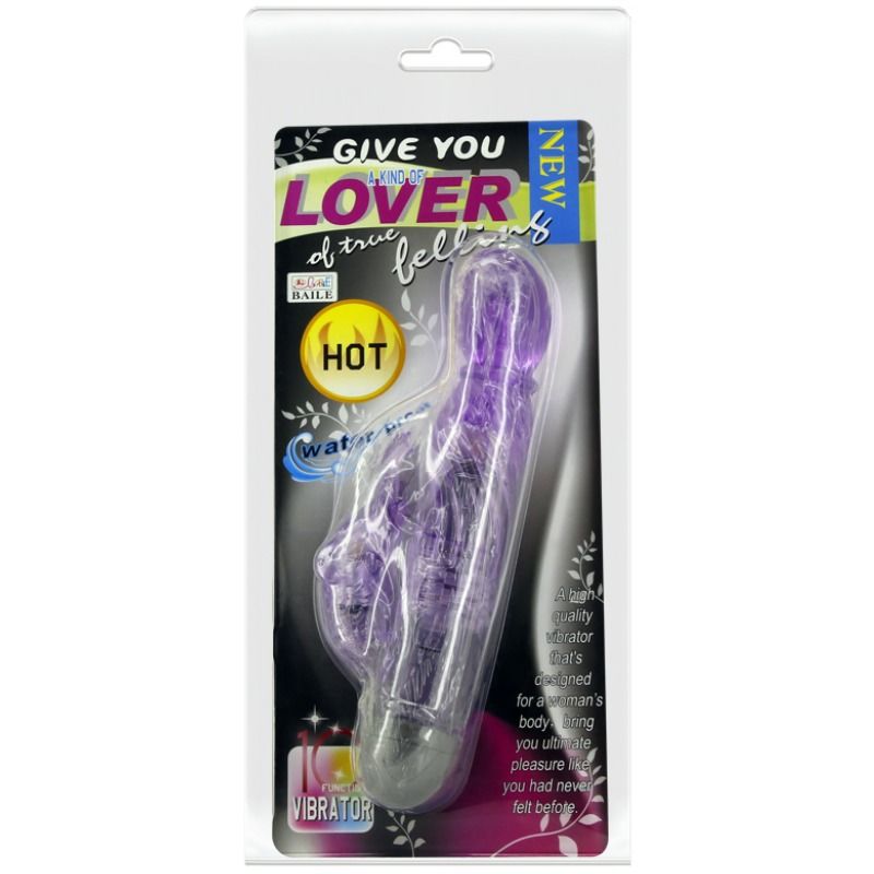 BAILE - GIVE YOU A KIND OF LOVER VIBRATOR WITH LILAC RABBIT 10 MODES BAILE VIBRATORS  NOCTURNA DESIRES