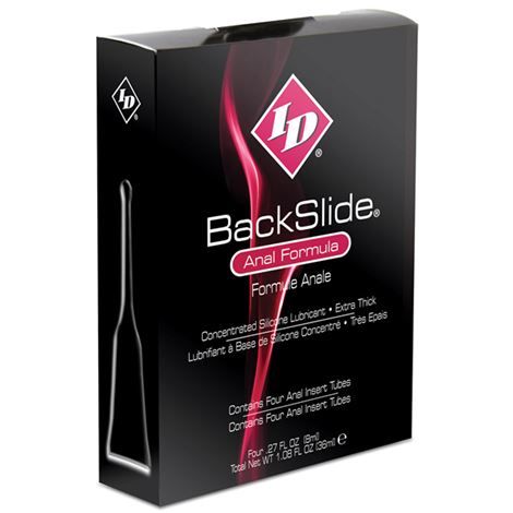 ID BACKSLIDE - ANAL INSERT 4 TUBES 8ML ID BACK SLIDE  NOCTURNA DESIRES