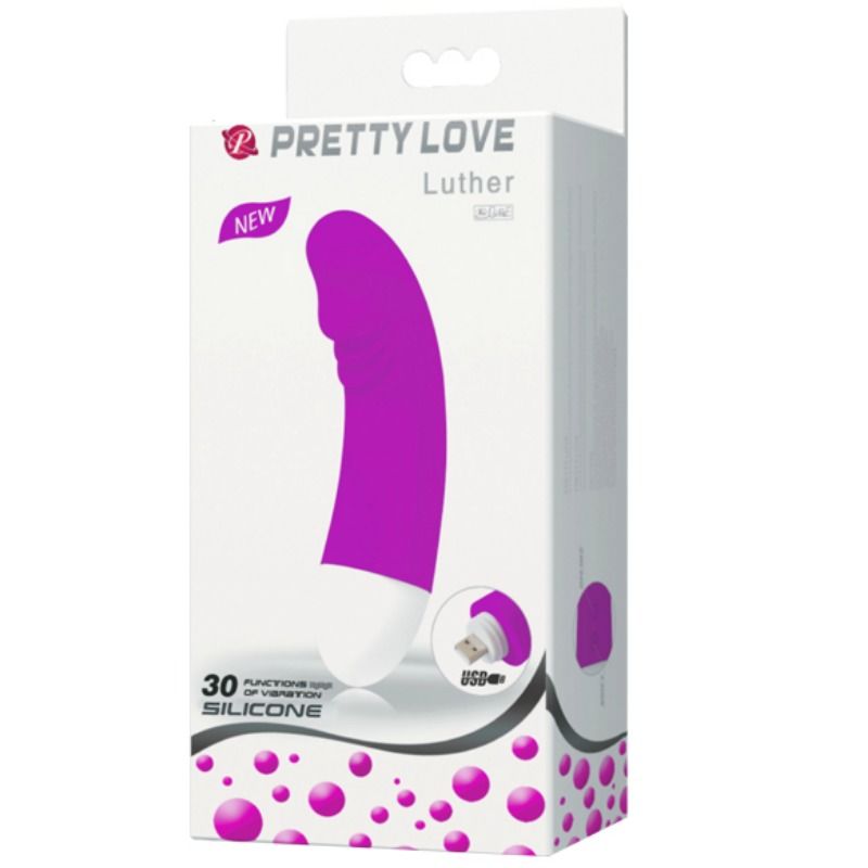 PRETTY LOVE - LUTHER MINI VIBRATOR 30 VIBRATION MODES PRETTY LOVE  NOCTURNA DESIRES