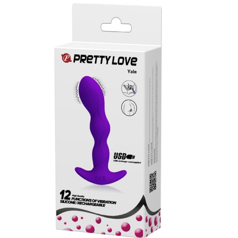 PRETTY LOVE - ANAL MASSAGER 12 LILAC VIBRATION MODES PRETTY LOVE  NOCTURNA DESIRES