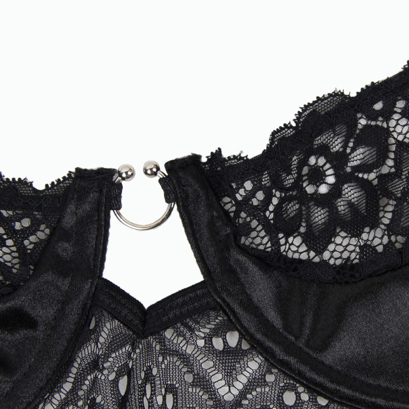 SUBBLIME - CORSET CORSET AND BELT BLACK S/M SUBBLIME CORSETS  NOCTURNA DESIRES