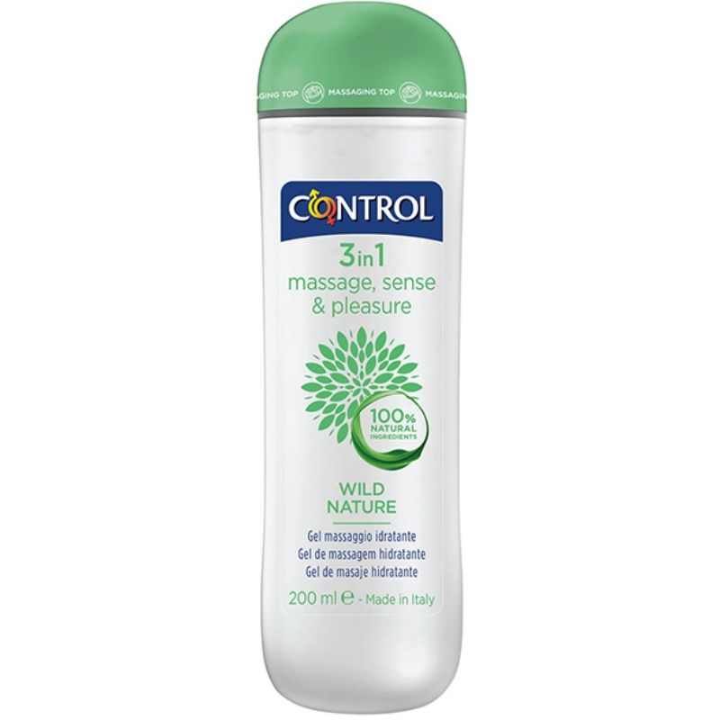 CONTROL - WILD NATURE GEL MASAJE 3 EN 1 200 ML CONTROL LUBES  NOCTURNA DESIRES