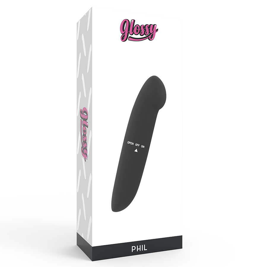 GLOSSY - PHIL VIBRATOR BLACK - NOCTURNA DESIRES