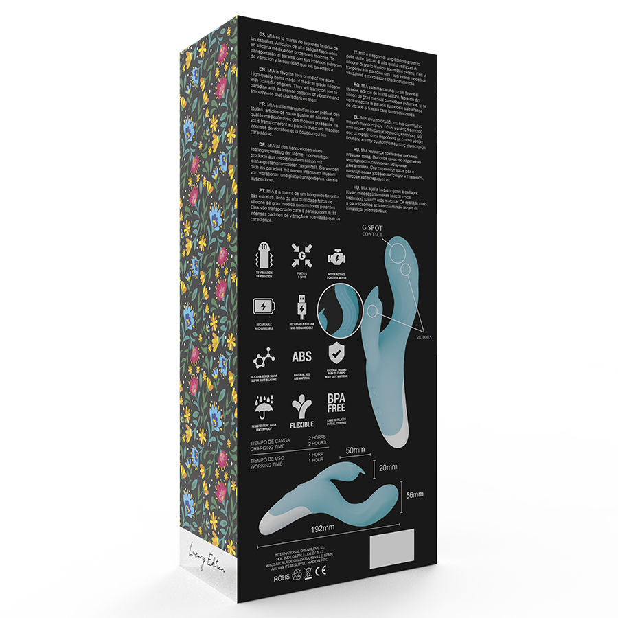 MIA - DRESDE VIBRATOR TURQUOISE - NOCTURNA DESIRES