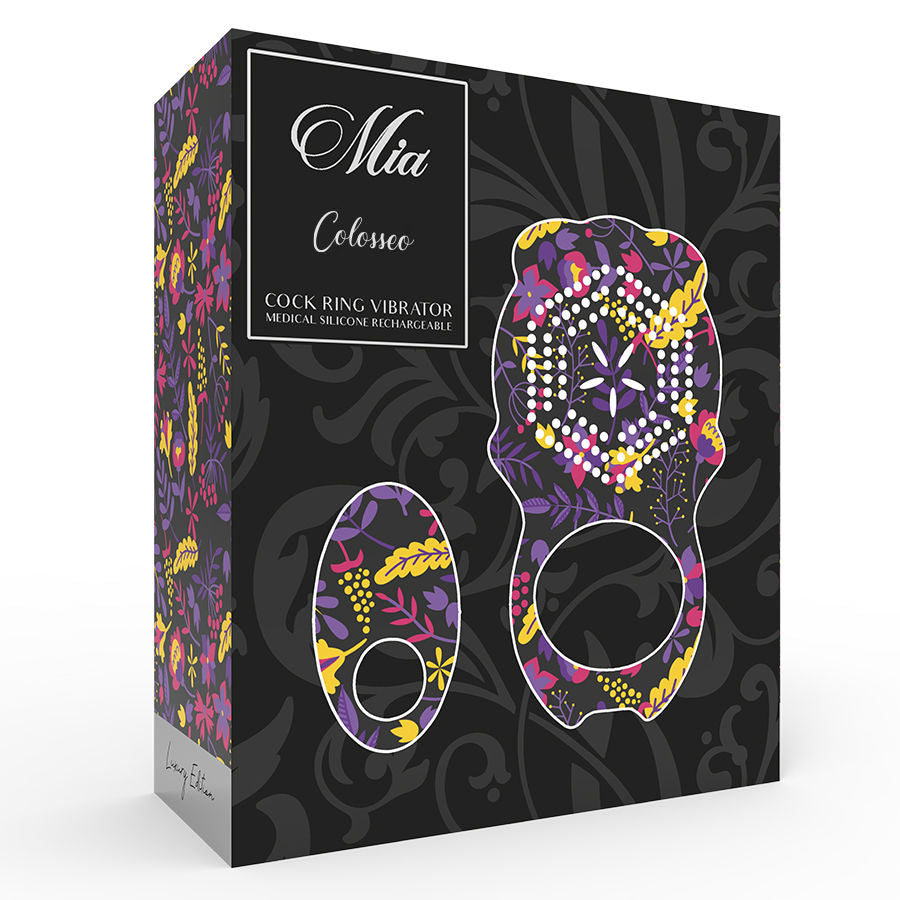 MIA  - COLOSSEO COCK RING REMOTE CONTROL BLACK - NOCTURNA DESIRES