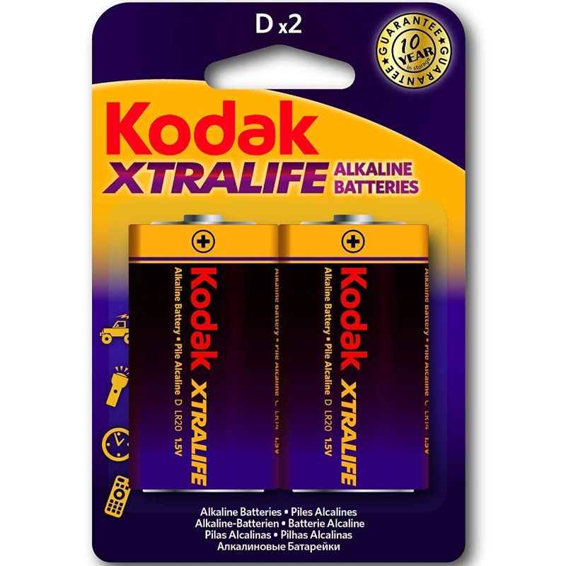KODAK - XTRALIFE ALKALINE BATTERIES LR20 D LR20 1.5V - NOCTURNA DESIRES
