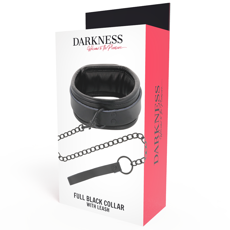 DARKNESS - BLACK NECKLACE WITH CHAIN - NOCTURNA DESIRES