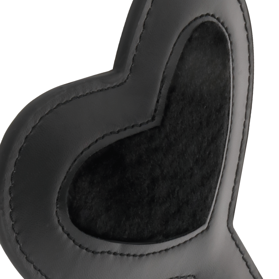 DARKNESS - BLACK FETISH LOVE VELOR PADDLE - NOCTURNA DESIRES