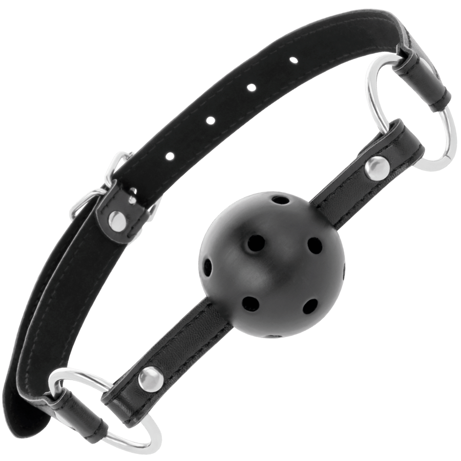 DARKNESS - BLACK BREATHABLE GAG - NOCTURNA DESIRES