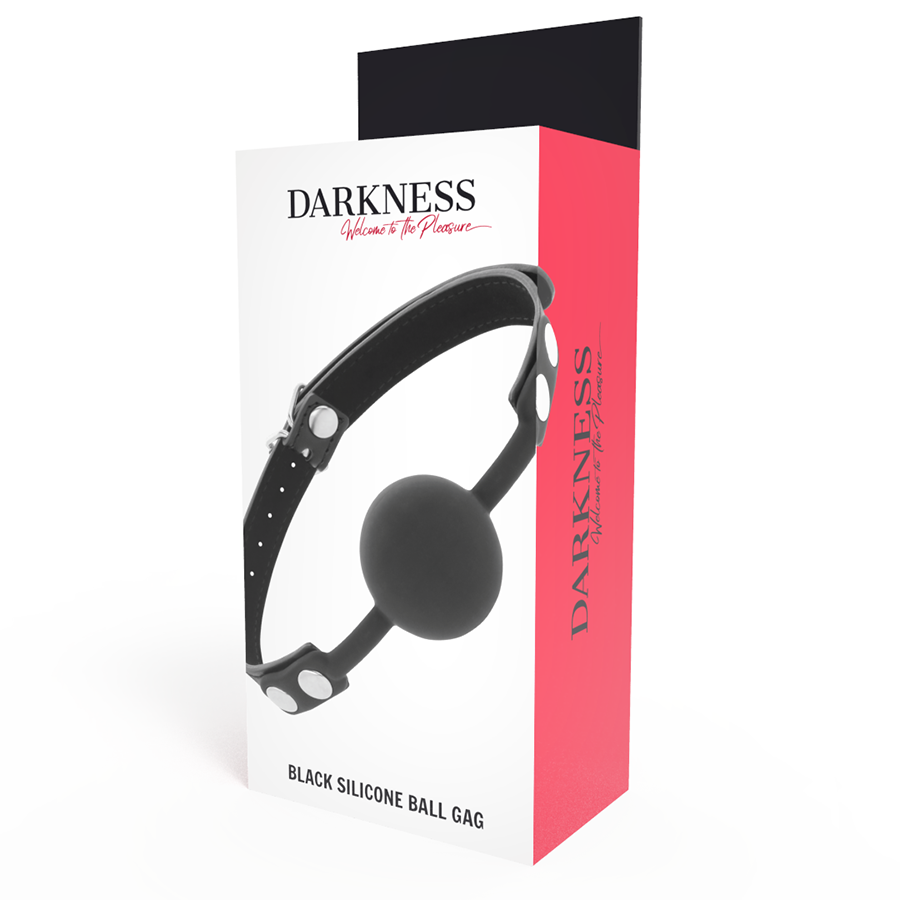 DARKNESS - BLACK SILICONE GAG - NOCTURNA DESIRES