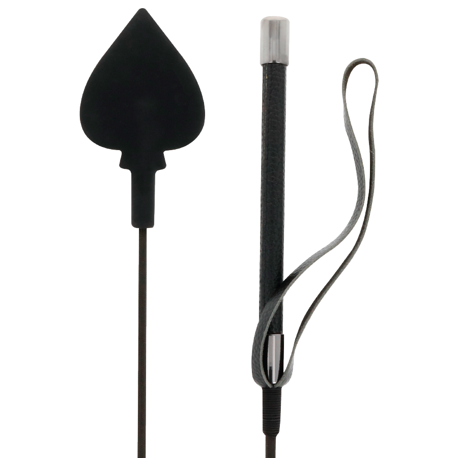 DARKNESS - BLACK SILICONE WHIP 60CM - NOCTURNA DESIRES
