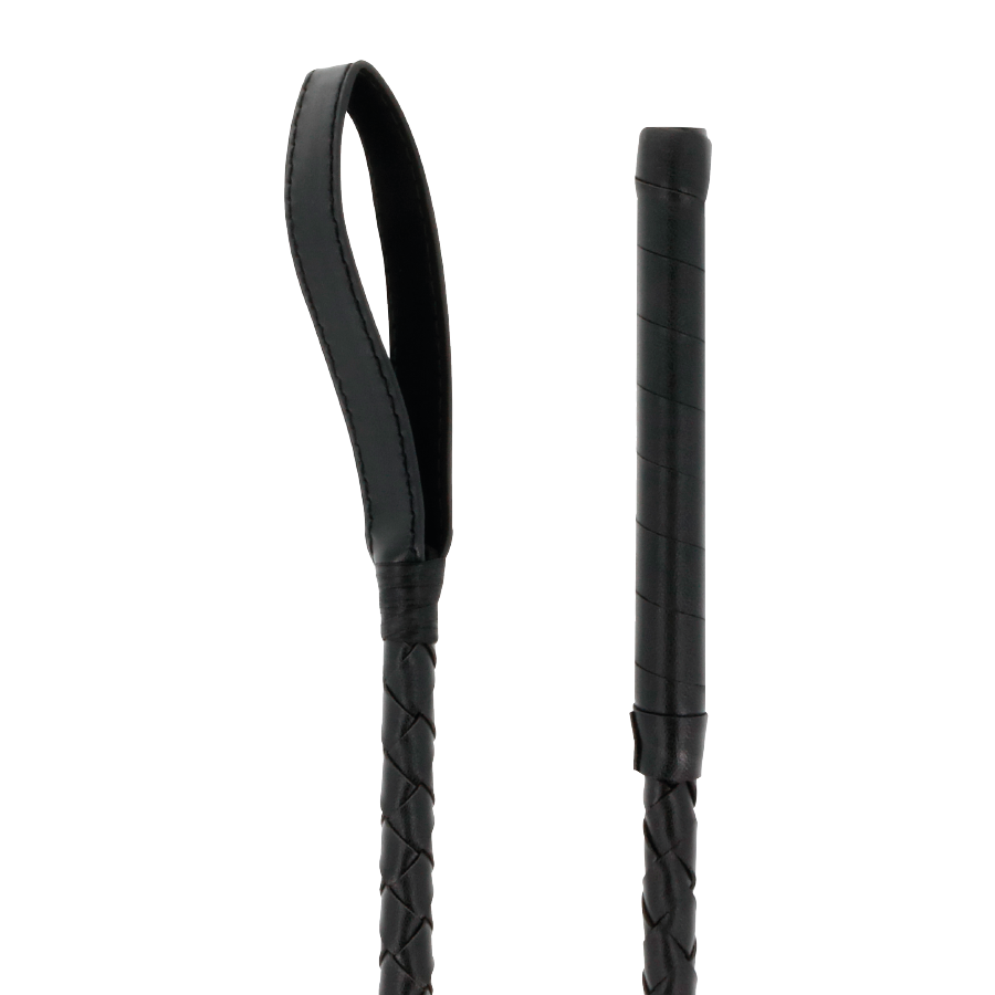 DARKNESS - FETISH BLACK BDSM WHIP 70 CM - NOCTURNA DESIRES