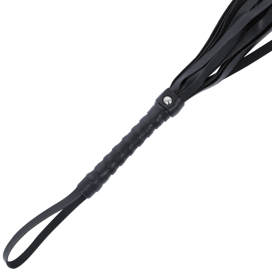 DARKNESS - BLACK BONDAGE WHIP 45 CM - NOCTURNA DESIRES