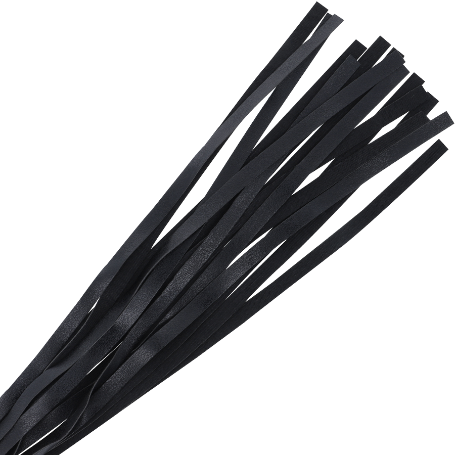 DARKNESS - BLACK BONDAGE WHIP 45 CM - NOCTURNA DESIRES