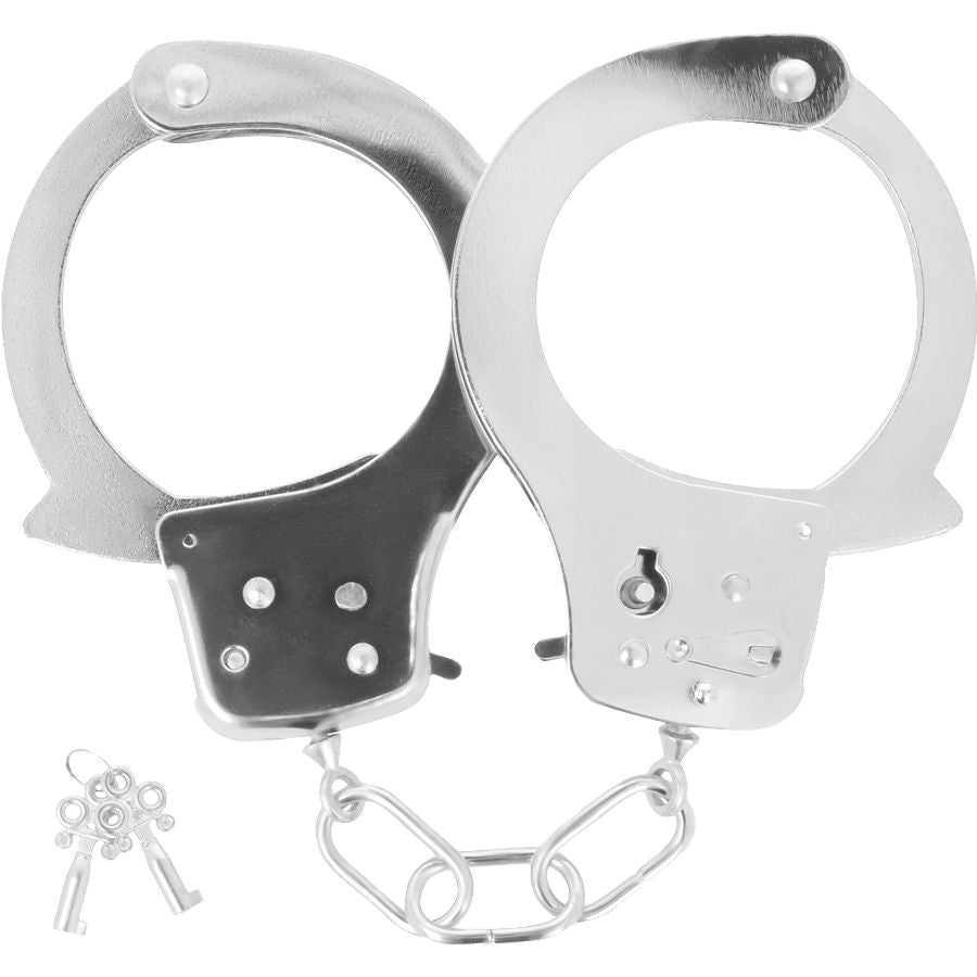 DARKNESS - METAL HANDCUFFS WITH KEYS - NOCTURNA DESIRES