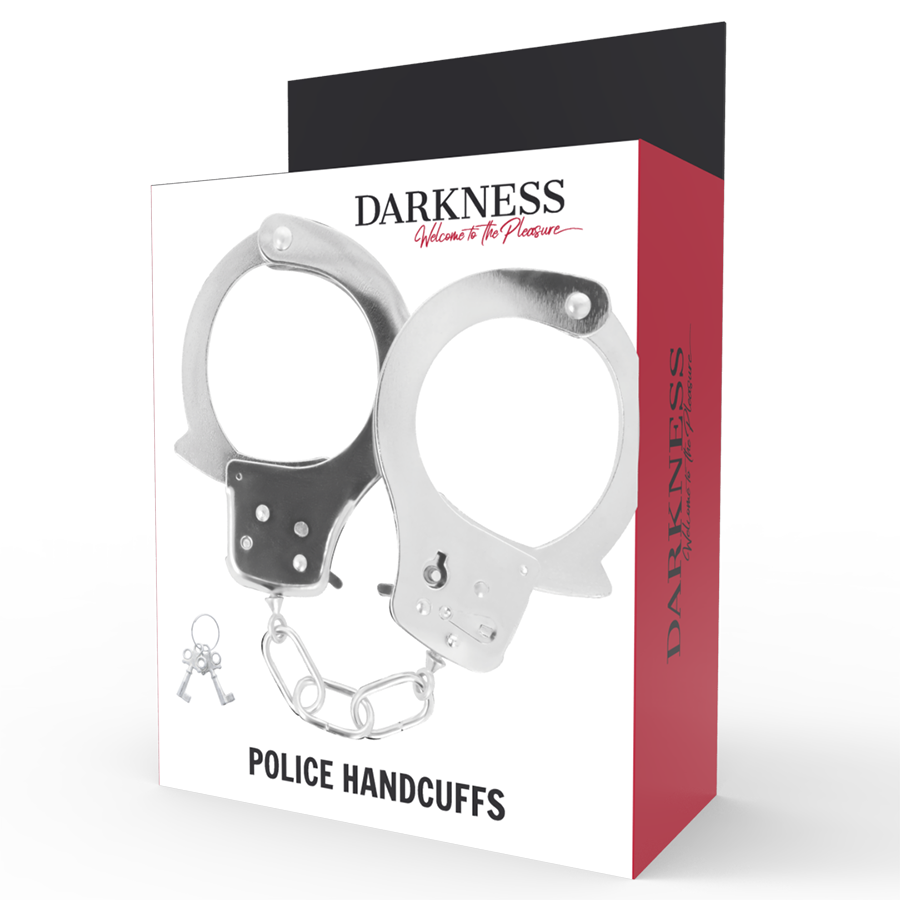 DARKNESS - METAL HANDCUFFS WITH KEYS - NOCTURNA DESIRES