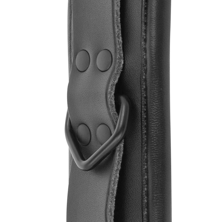 DARKNESS - ADJUSTABLE BLACK LEATHER HANDS HANDCUFFS - NOCTURNA DESIRES