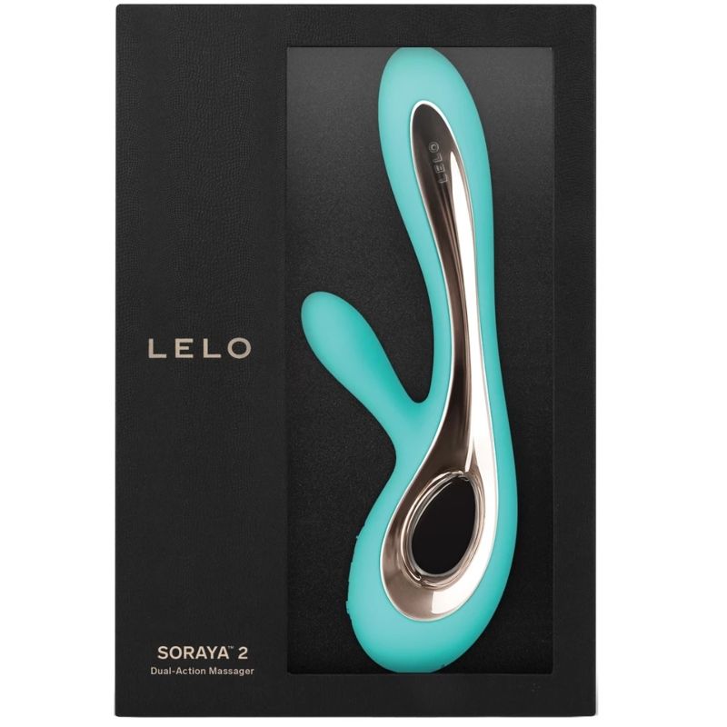 LELO - SORAYA 2 RABBIT AQUA GREEN VIBRATOR - NOCTURNA DESIRES