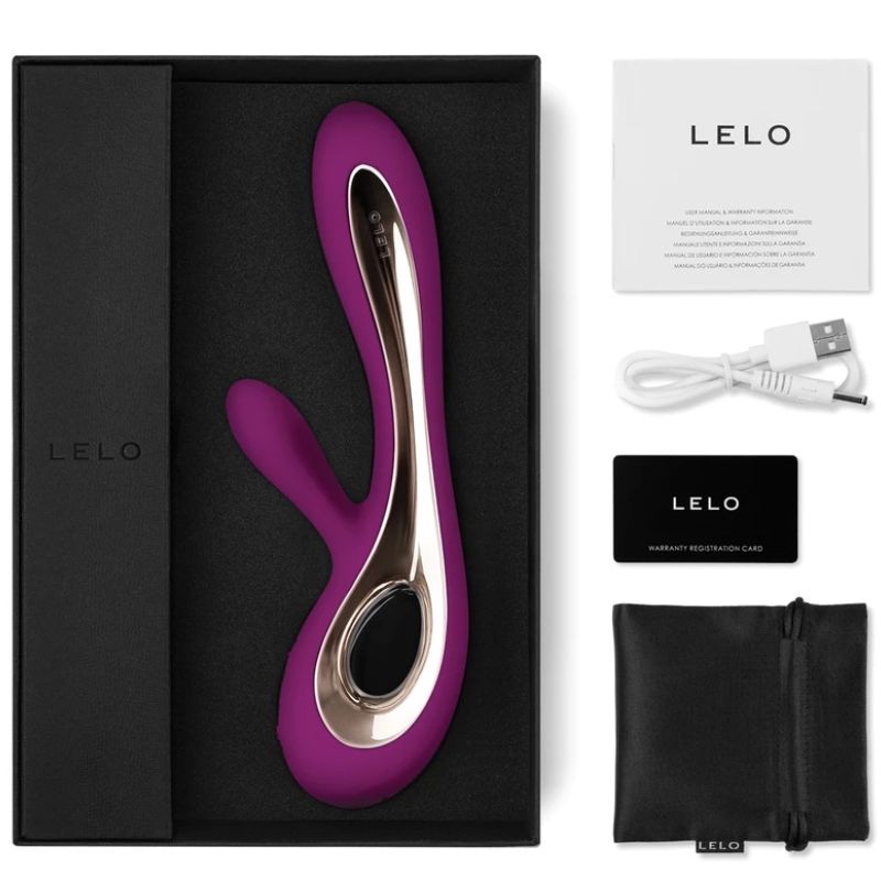 LELO - SORAYA 2 RABBIT PURPLE VIBRATOR - NOCTURNA DESIRES