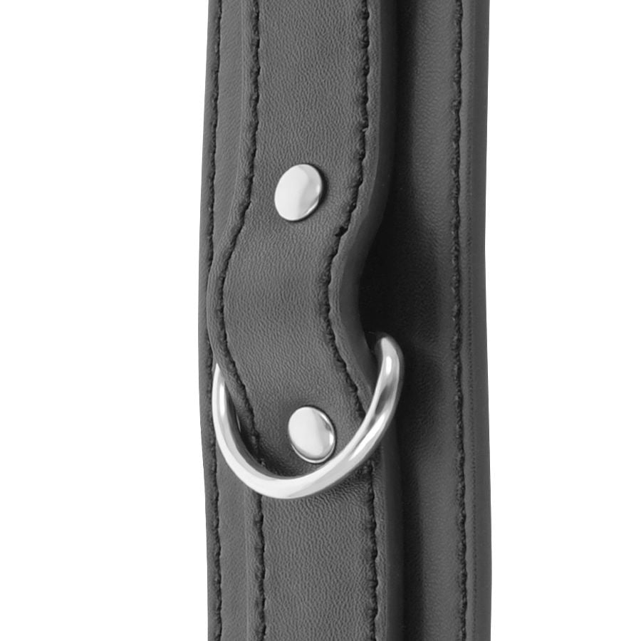 DARKNESS - BLACK ADJUSTABLE HANDCUFFS WITH DOUBLE REINFORCEMENT TAPE - NOCTURNA DESIRES