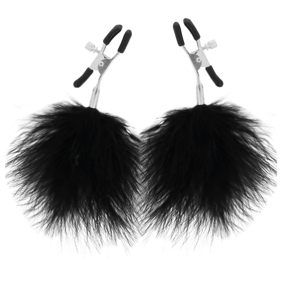 DARKNESS - POM-POM NIPPLE Clamps 2 - NOCTURNA DESIRES