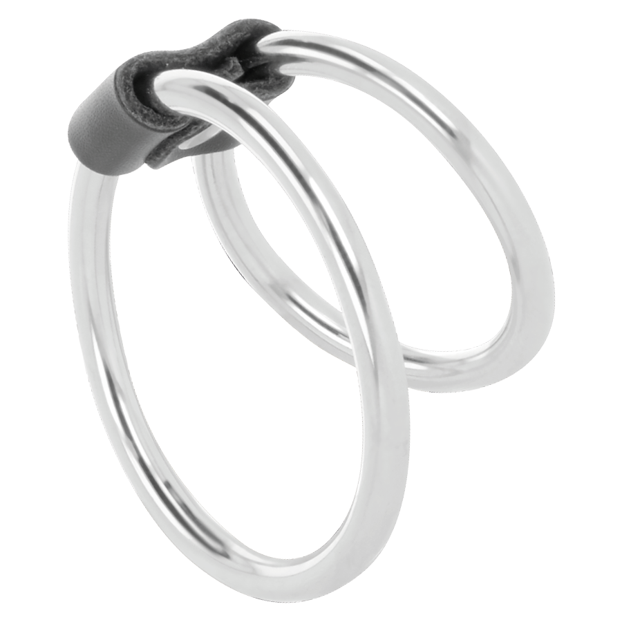 DARKNESS - DOUBLE METAL PENIS RING - NOCTURNA DESIRES