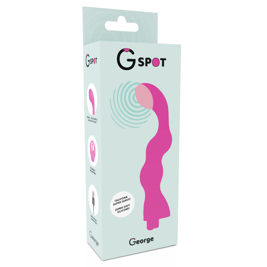 G-SPOT - GEORGE G-SPOT VIBRATOR GUM PINK - NOCTURNA DESIRES