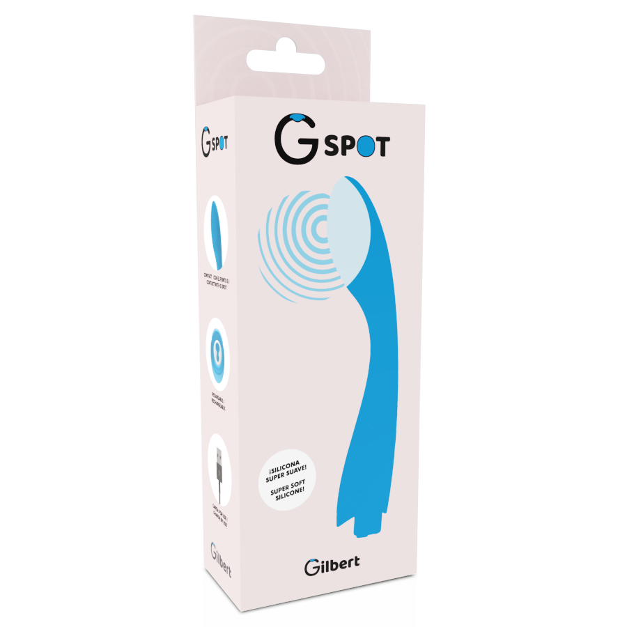 G-SPOT - GYLBERT TURQUOISE BLUE G-SPOT VIBRATOR - NOCTURNA DESIRES