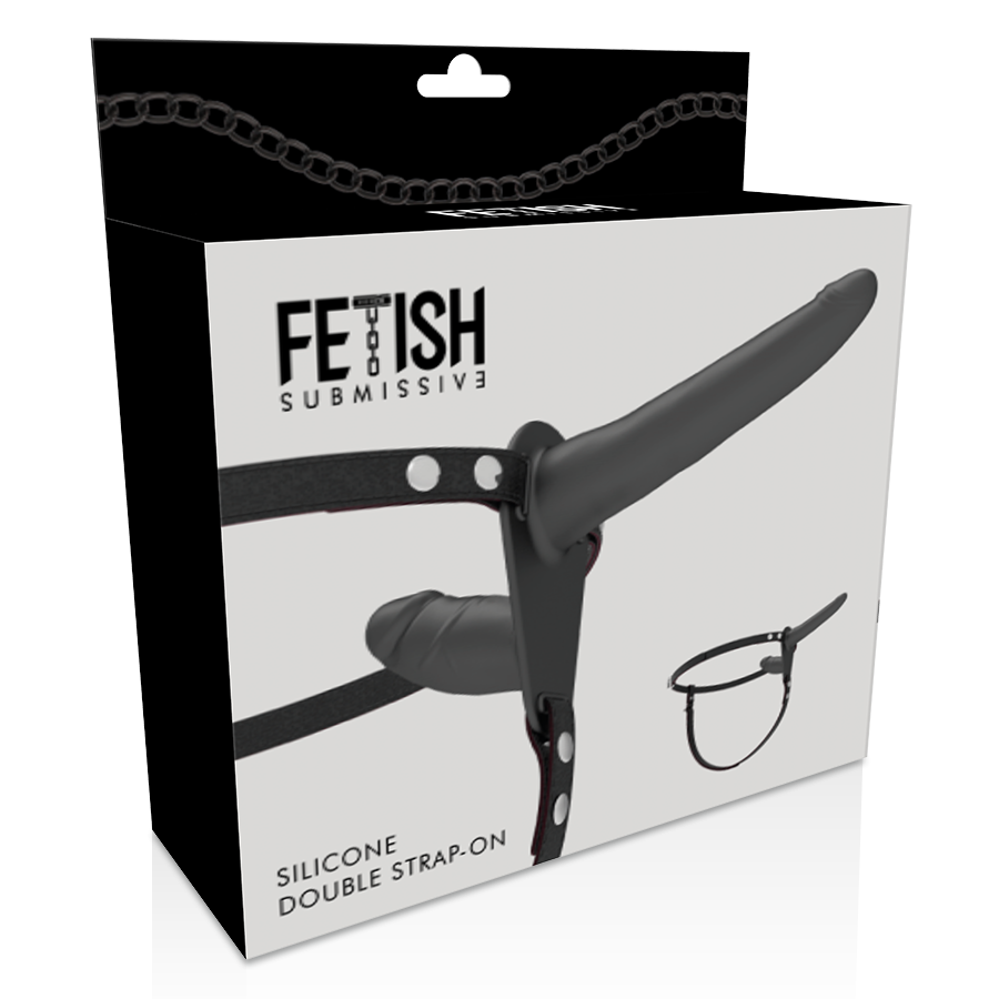 FETISH SUBMISSIVE HARNESS - BLACK DOUBLE PENETRATION - NOCTURNA DESIRES