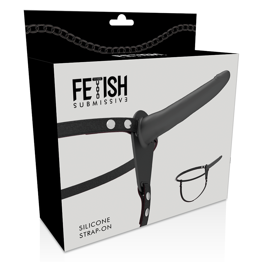 FETISH SUBMISSIVE HARNESS - BLACK SILICONE 15 CM - NOCTURNA DESIRES