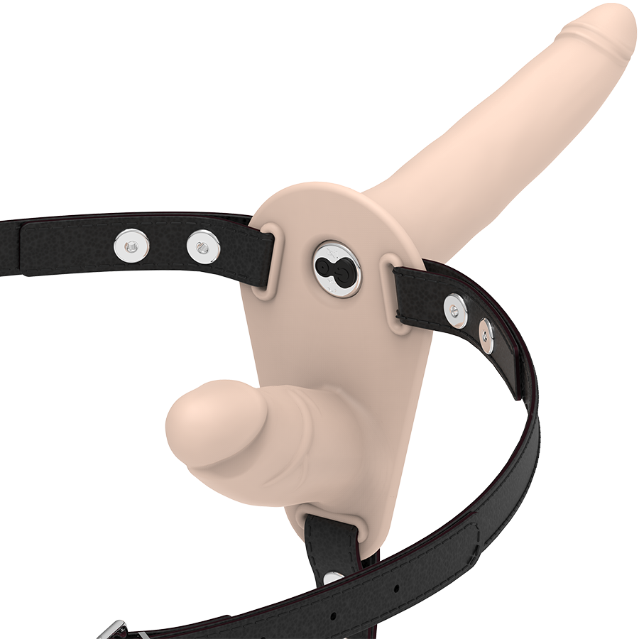 FETISH SUBMISSIVE HARNESS - DOUBLE PENETRATION FLESH UP VIBRATOR - NOCTURNA DESIRES