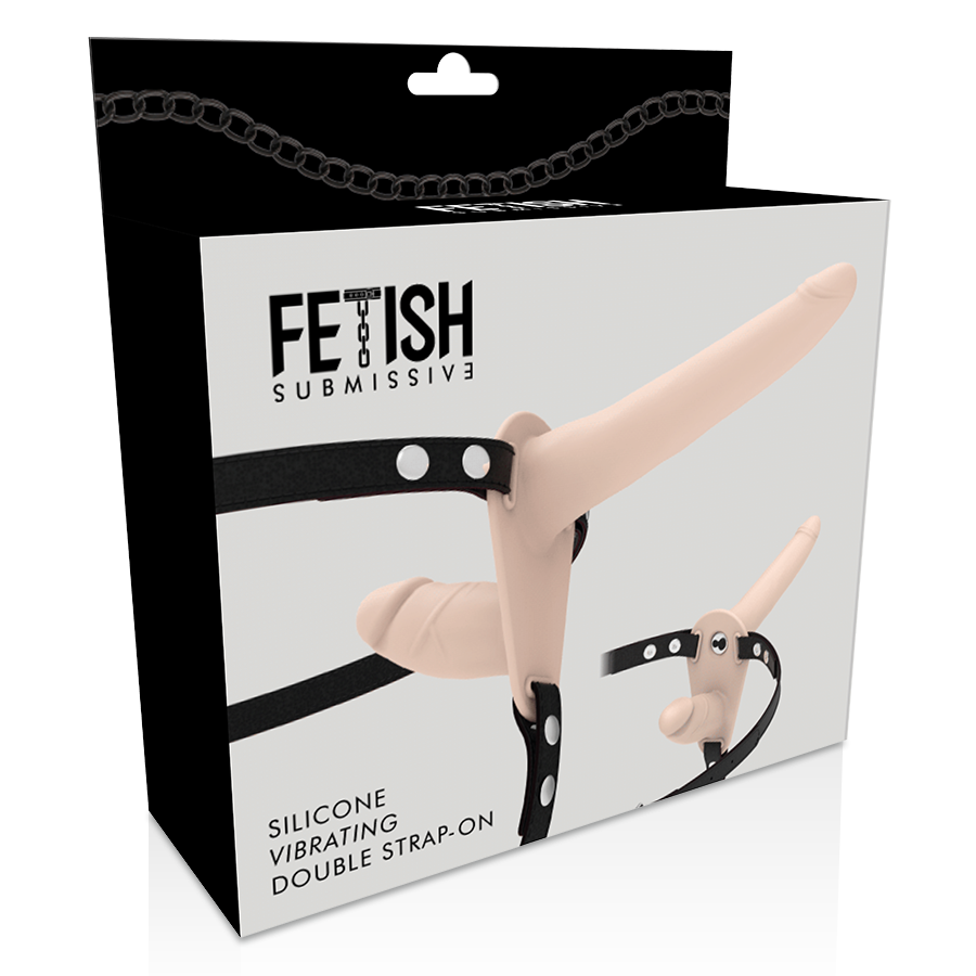FETISH SUBMISSIVE HARNESS - DOUBLE PENETRATION FLESH UP VIBRATOR - NOCTURNA DESIRES