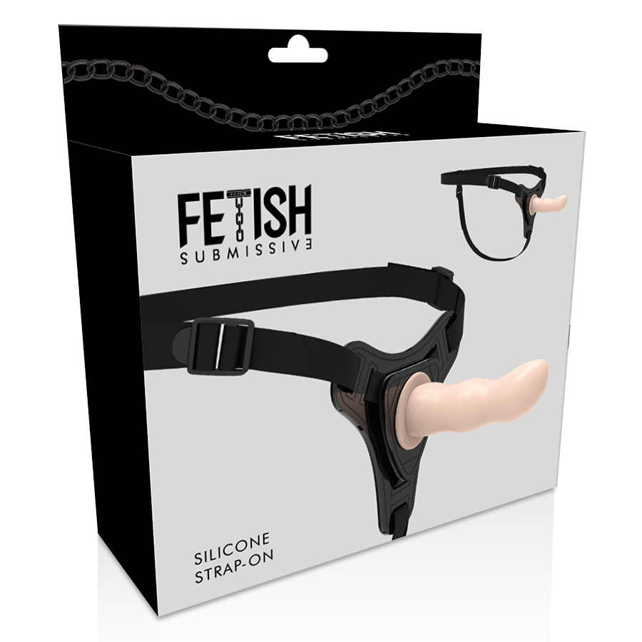 FETISH SUBMISSIVE HARNESS - FLESH SILICONE G-SPOT 12.5 CM - NOCTURNA DESIRES