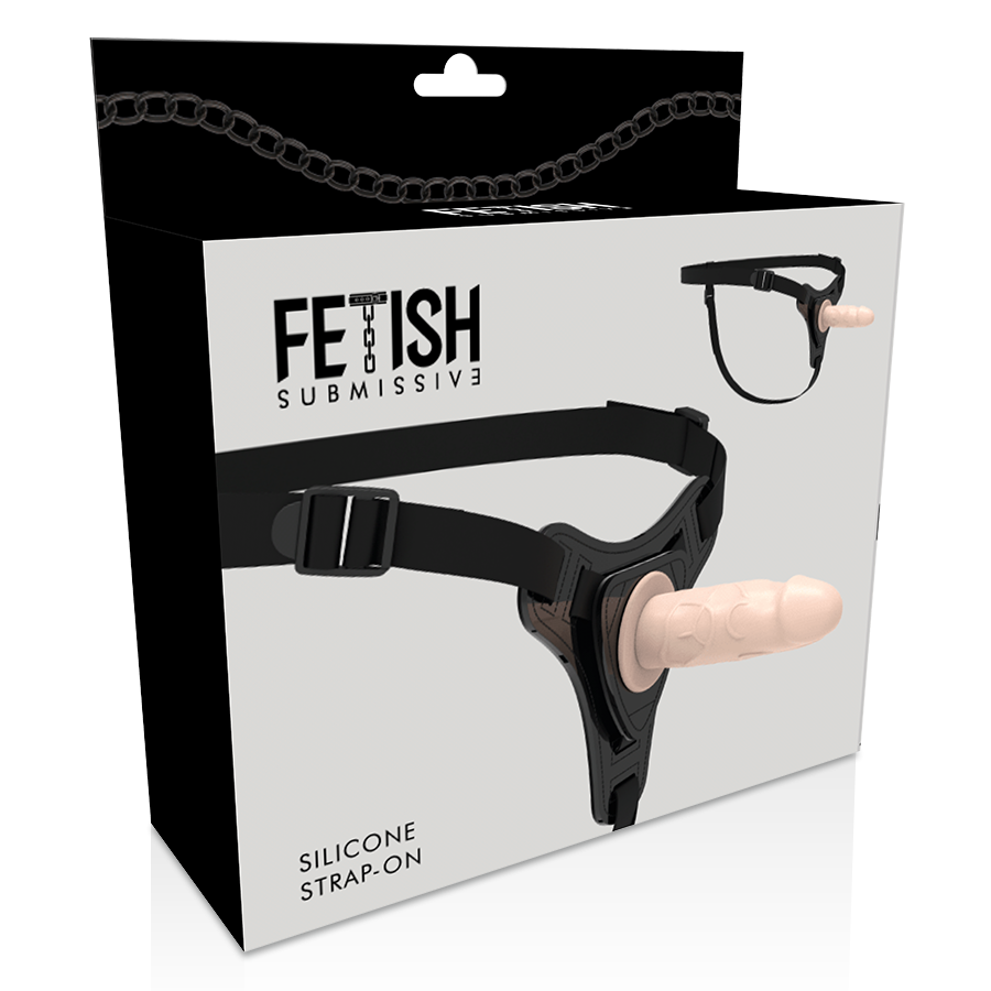 FETISH SUBMISSIVE HARNESS - FLESH REALISTIC SILICONE 12.5 CM - NOCTURNA DESIRES