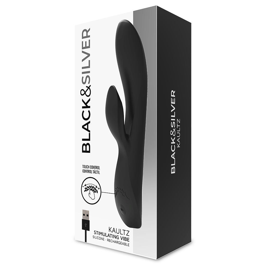 BLACK&SILVER - KAULTZ TOUCH CONTROL VIBRATOR - NOCTURNA DESIRES