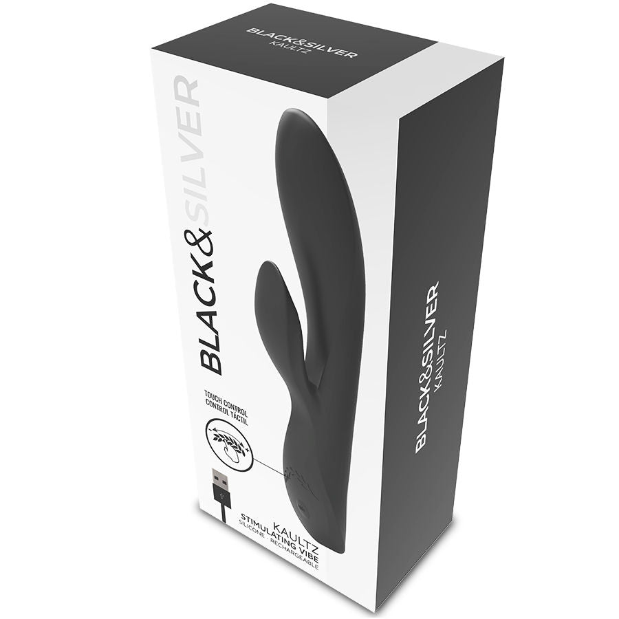 BLACK&SILVER - KAULTZ TOUCH CONTROL VIBRATOR - NOCTURNA DESIRES