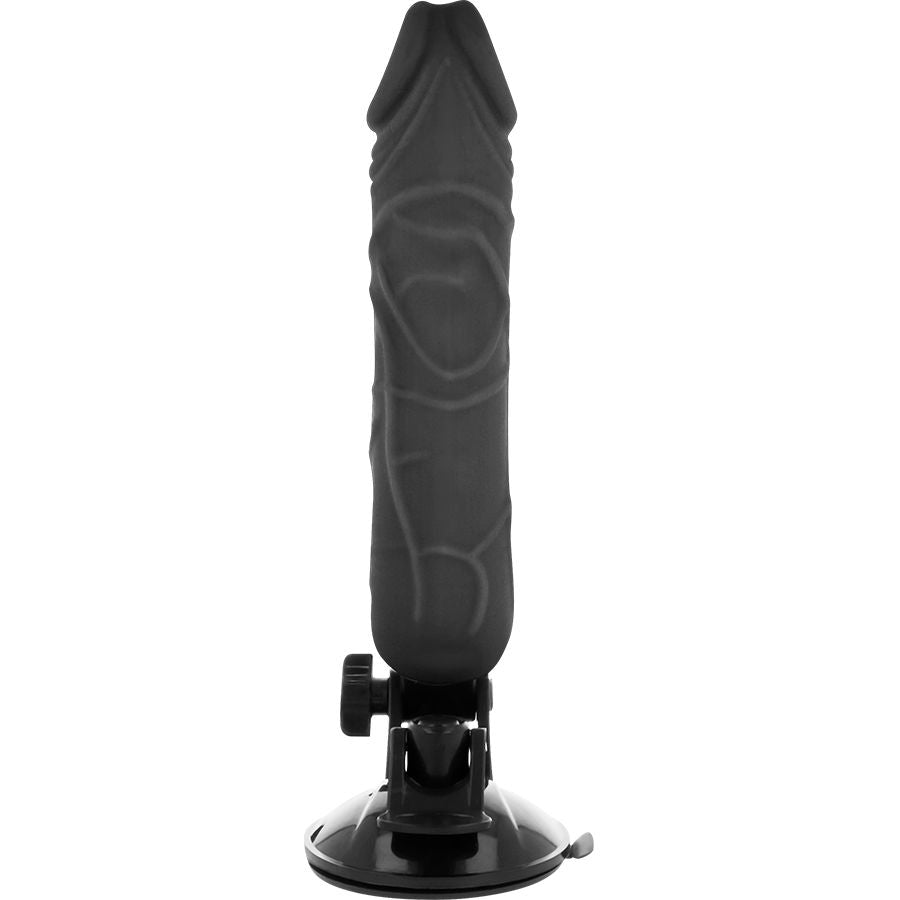 BASECOCK - REALISTIC VIBRATOR REMOTE CONTROL BLACK 20 CM -O- 4 CM - NOCTURNA DESIRES