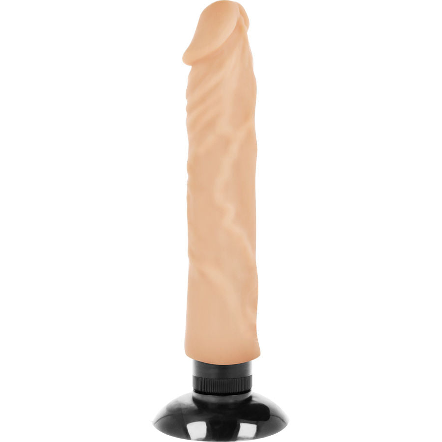 BASECOCK - REALISTIC VIBRATOR 2-1 FLESH 20 CM -O- 4 CM - NOCTURNA DESIRES