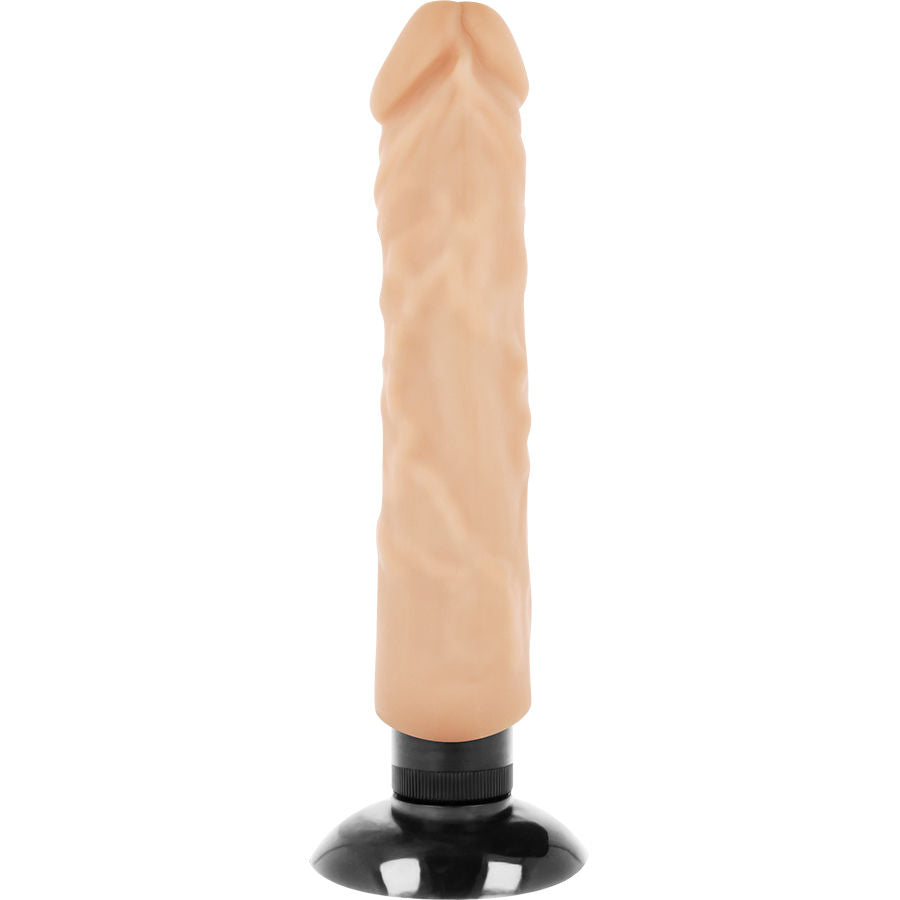 BASECOCK - REALISTIC VIBRATOR 2-1 FLESH 20 CM -O- 4 CM - NOCTURNA DESIRES
