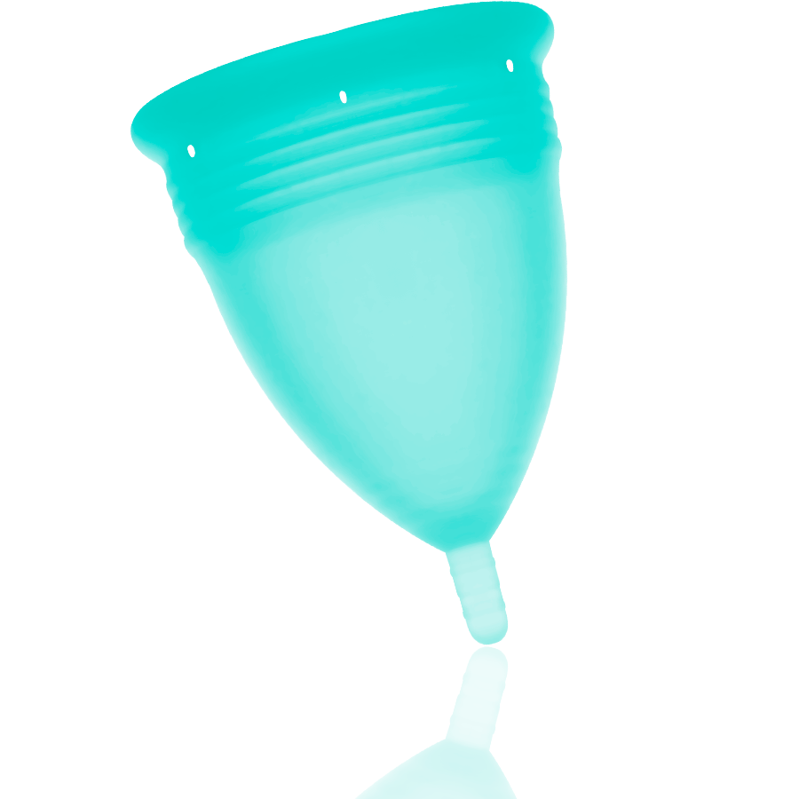 STERCUP - FDA SILICONE MENSTRUAL CUP AQUAMARINE - SIZE L - NOCTURNA DESIRES