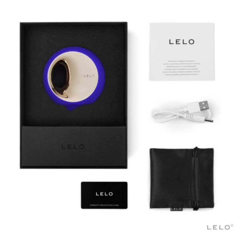 LELO - ORA 3 ORAL SEX STIMULATOR MIDNIGHT BLUE - NOCTURNA DESIRES