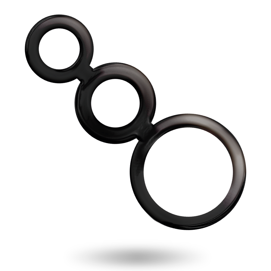 ADDICTED TOYS - RINGS SET FOR PENIS - SMOKED - NOCTURNA DESIRES