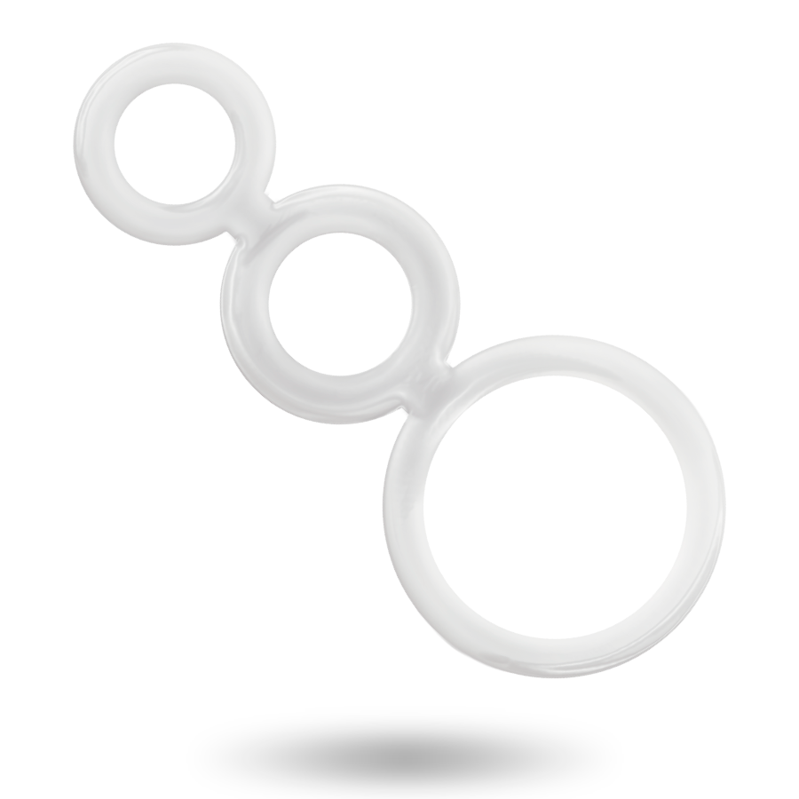 ADDICTED TOYS - RINGS SET FOR PENIS TRANSPARENT - NOCTURNA DESIRES
